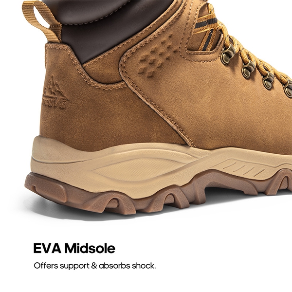 Men's Fur-Lined Thinsulate Waterproof Snow Boots - CAMEL - 1